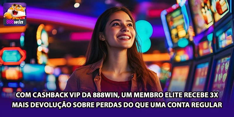 Com cashback VIP da 888win, um membro elite recebe 3x mais devolução sobre perdas do que uma conta regular