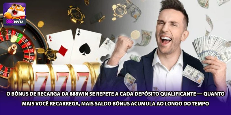 O bônus de recarga da 888win se repete a cada depósito qualificante — quanto mais você recarrega, mais saldo bônus acumula ao longo do tempo