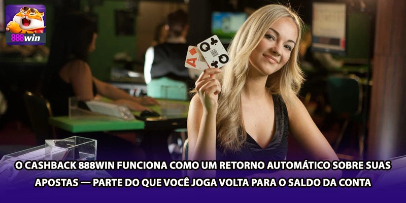 O cashback 888win funciona como um retorno automático sobre suas apostas — parte do que você joga volta para o saldo da conta
