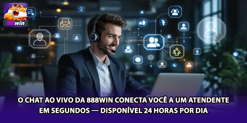 O chat ao vivo da 888win conecta você a um atendente em segundos — disponível 24 horas por dia