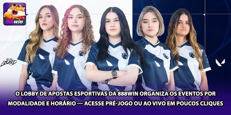 O lobby de apostas esportivas da 888win organiza os eventos por modalidade e horário — acesse pré-jogo ou ao vivo em poucos cliques