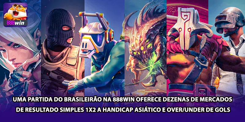 Uma partida do Brasileirão na 888win oferece dezenas de mercados — de resultado simples 1X2 a handicap asiático e over/under de gols